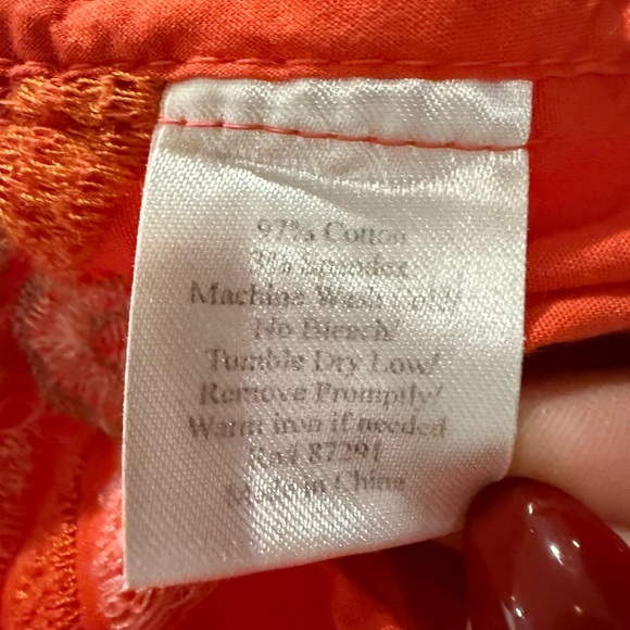 Johnny Was Orange Floral Embroidered Blazer - Picture 4 of 4